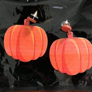 Pumpkin Earrings Dangle Posts Thanksgiving New Fall Jewelry Festival Har…